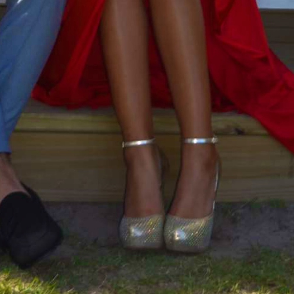Gold heels